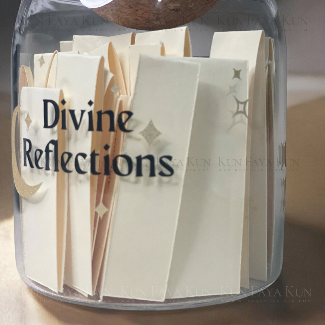Divine Reflections Jar | Quranic Verses & Quotes for Spiritual Connection